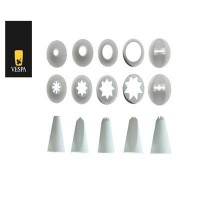 BECUCCI PER DECORARE KIT 10  IN PLASTICA AD ALTA RESISTENZA PER ALIMENTI 